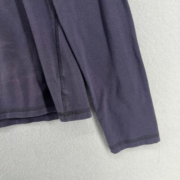 EILEEN FISHER Top S Organic Cotton Stretch Jersey Round Neck Long Sleeve Gray - Picture 9 of 14